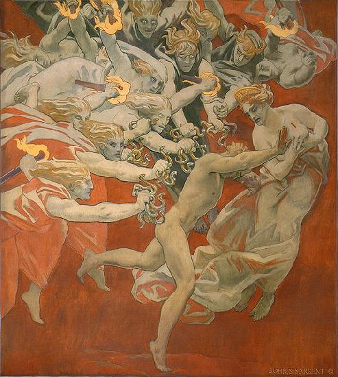 John Singer Sargent Orestes Pursued by the Furies oil painting picture